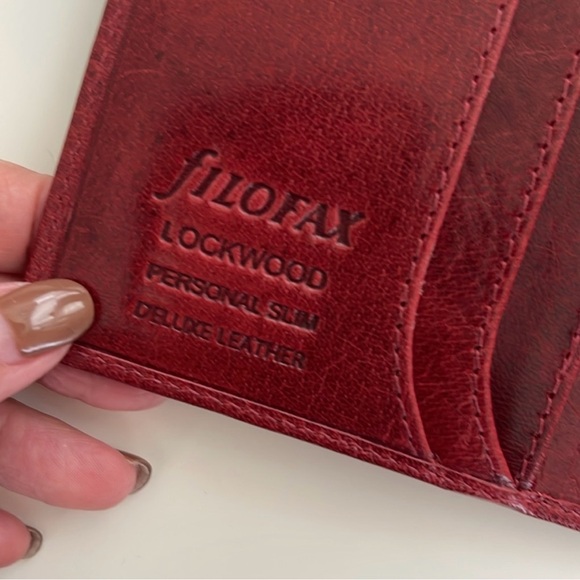 Filofax Personal Slim Size Lockwood Leather Organizer Planner - Picture 4 of 5
